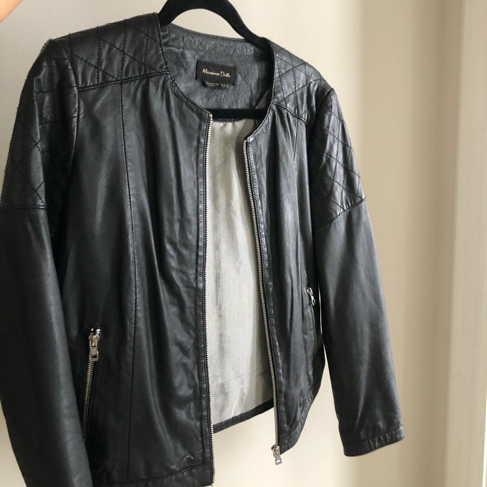 MASSIMO DUTTI Leather Jacket